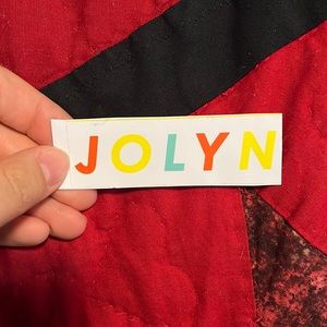 Jolyn Colorful Logo Sticker